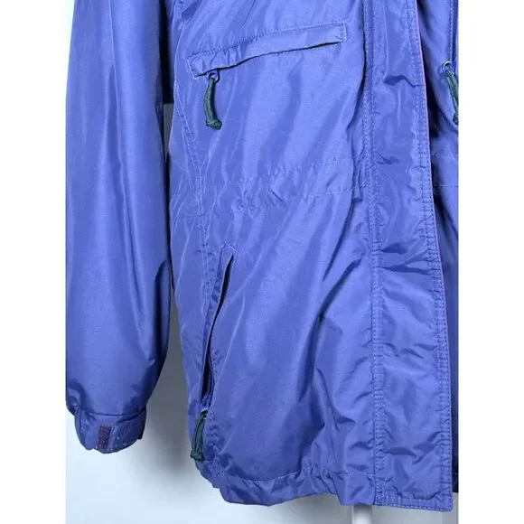 Vintage Columbia Outdoor Jacket Womens L Purple Gorpcore 90s 2-in-1 Hooded Parka - Picture 13 of 16